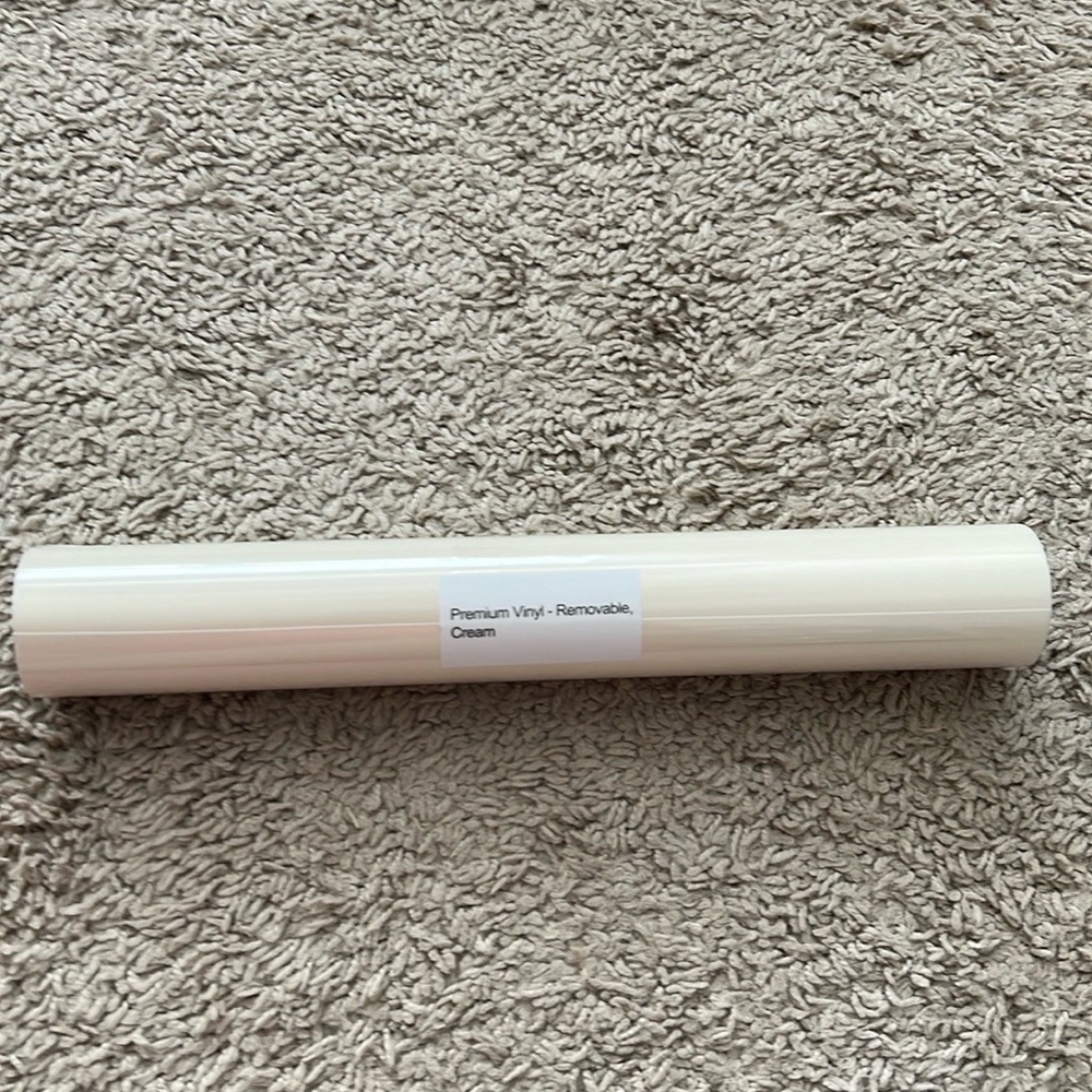 New removable vinyl- cream